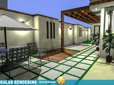 Современный дом в кондоминиуме, земельный участок 10x20 метров. Простота в использовании, без стресса, работает с плагином или без него. 3D Модель