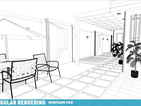 Современный дом в кондоминиуме, земельный участок 10x20 метров. Простота в использовании, без стресса, работает с плагином или без него. 3D Модель