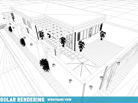 Современный дом в кондоминиуме, земельный участок 10x20 метров. Простота в использовании, без стресса, работает с плагином или без него. 3D Модель