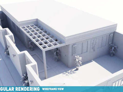 Современный дом в кондоминиуме, земельный участок 10x20 метров. Простота в использовании, без стресса, работает с плагином или без него. 3D Модель