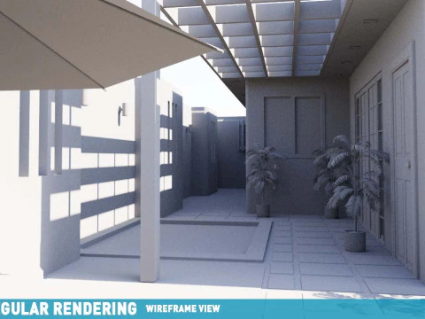 Современный дом в кондоминиуме, земельный участок 10x20 метров. Простота в использовании, без стресса, работает с плагином или без него. 3D Модель