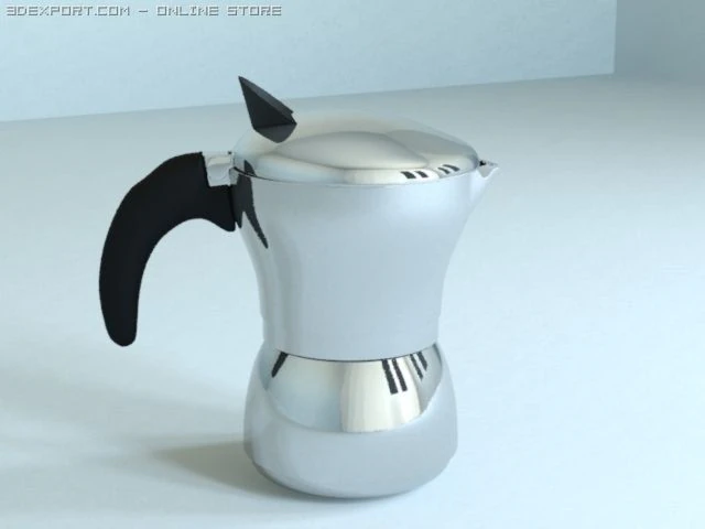 moka Modello 3D .c4d .max .obj .3ds .fbx .stl .blend 