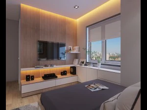 modern cutaway apartment 3D Model