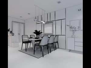 modern cutaway apartment 3D Model