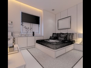 modern cutaway apartment 3D Model