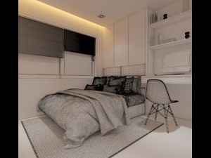 modern cutaway apartment 3D Model