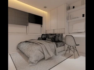 modern cutaway apartment 3D Model