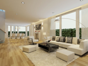 cutaway modern house full furnitures Model 3D