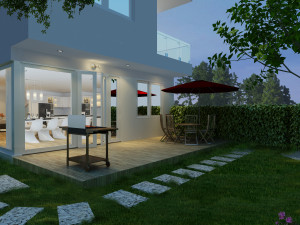cutaway modern house full furnitures Model 3D