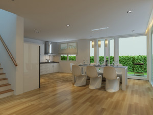 cutaway modern house full furnitures Model 3D