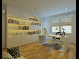 cutaway modern house full furnitures Model 3D
