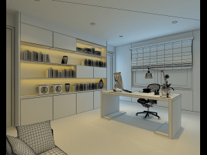 cutaway modern house full furnitures Model 3D