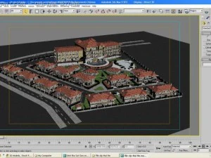 resort urban near the beach 3D Model