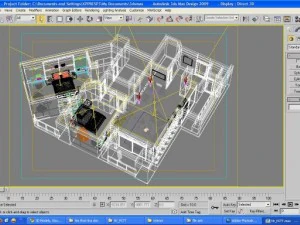 detailed house interior 3 3D Model