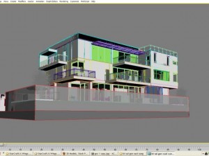 luxury contemporary house with pool Model 3D