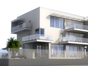 luxury contemporary house with pool Model 3D