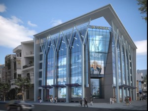 detailed cinema building 3D Model