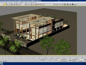 modern restaurant Model 3D