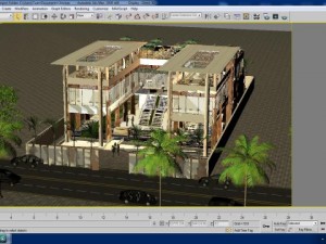 modern restaurant Model 3D