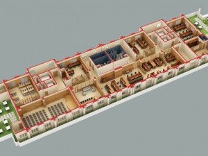 detailed office building interior scenes 3D Model