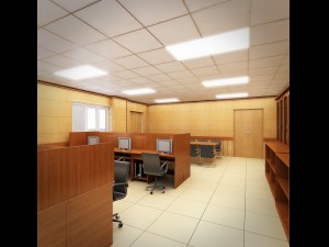 detailed office building interior scenes 3Dモデル
