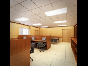 detailed office building interior scenes 3D Model