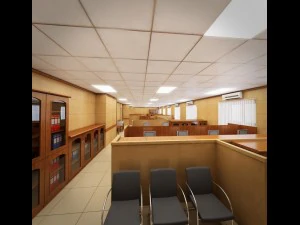 detailed office building interior scenes 3D Model