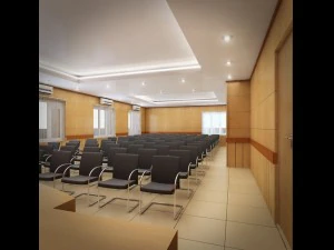 detailed office building interior scenes 3D Model