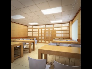 detailed office building interior scenes 3Dモデル