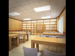 detailed office building interior scenes 3D Model