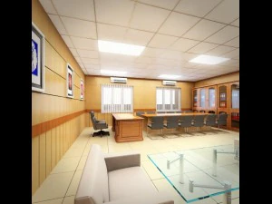 detailed office building interior scenes 3D Model