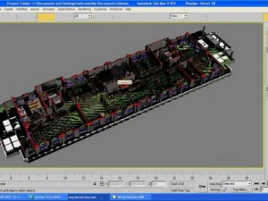 detailed office building interior scenes 3D Model