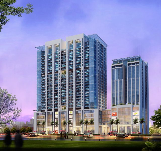 detailed tall city buildings 3D 모델 .c4d .max .obj .3ds .fbx .stl .blend 