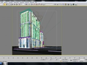 detailed tall city buildings 3D 모델