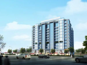 詳細な高層ビル 3Dモデル