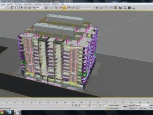 detailed high rise building 3D Модель