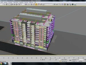 detailed high rise building 3D Model