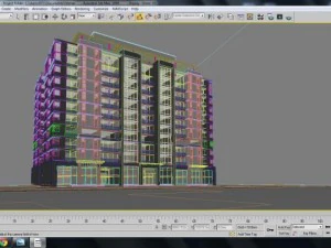 detailed high rise building 3D Model