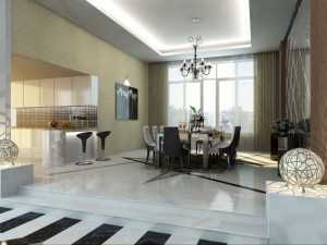 detail luxury modern interior house Modello 3D