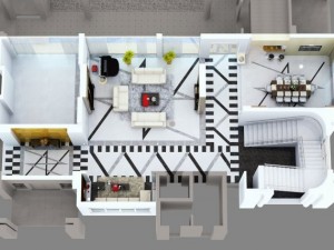 detail luxury modern interior house Modello 3D