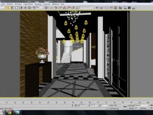 detail luxury modern interior house Modello 3D