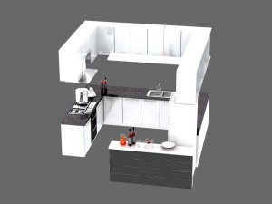 detailed house cutaway view 3D Model