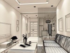 detailed interior apartment 3D Model