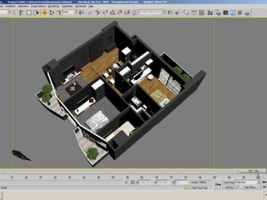 detailed interior apartment 3D Model