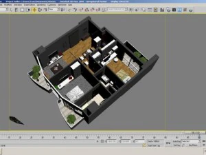 detailed interior apartment 3D Model