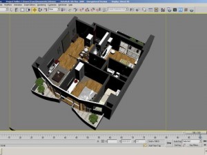 detailed interior apartment 3D Model