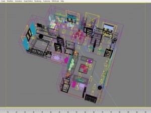detailed house cutaway 3D Model