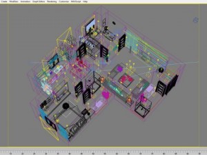 detailed house cutaway 3D Model