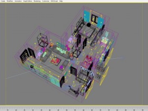 detailed house cutaway 3D Model
