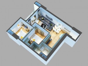 detailed house cutaway 6 Modelo 3D